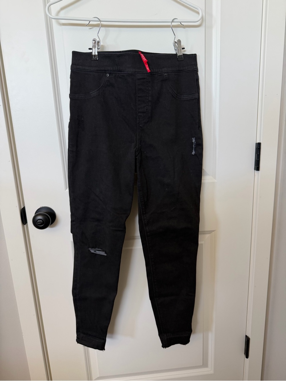 SPANX Distressed Denim Leggings Size L